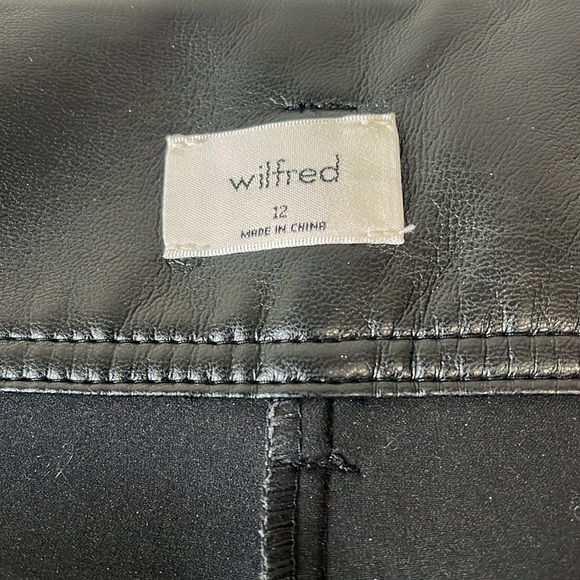 Wilfred High Tied Pant Faux Leather Pant from Aritzia - Picture 3 of 7